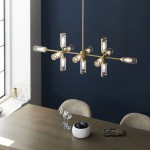 Avalon - Satin Brass 13 Light over Island Fitting with Ribbed Glass Avalon - Satin Brass 13 Light over Island Fitting with Ribbed Glass