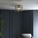Ridgeton - Antique Brass Flush with Ribbed Glass Ridgeton - Antique Brass Flush with Ribbed Glass