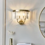 Mephisto - Antique Brass 2 Light Wall Lamp with Clear Crystal Mephisto - Antique Brass 2 Light Wall Lamp with Clear Crystal
