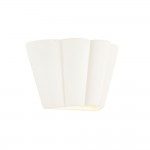 Babylon - Unglazed Scalloped Edge Ceramic Wall Light