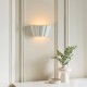 Endon-106615 - Babylon - Unglazed Scalloped Edge Ceramic Wall Light