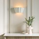 Endon-106615 - Babylon - Unglazed Scalloped Edge Ceramic Wall Light
