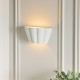 Endon-106615 - Babylon - Unglazed Scalloped Edge Ceramic Wall Light