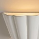 Endon-106615 - Babylon - Unglazed Scalloped Edge Ceramic Wall Light