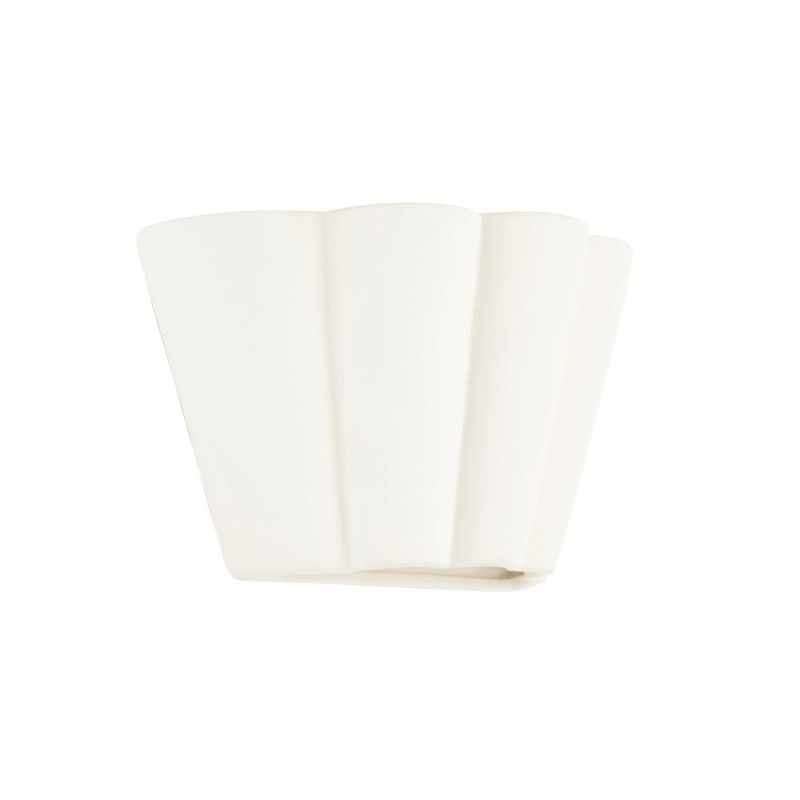 Endon-106615 - Babylon - Unglazed Scalloped Edge Ceramic Wall Light