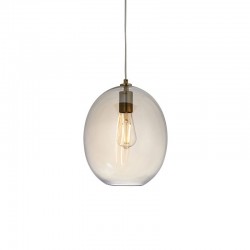 Kelda - Satin Brass Pendant with Champagne Lustre Glass Kelda - Satin Brass Pendant with Champagne Lustre Glass