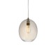 Endon-106678 - Kelda - Satin Brass Pendant with Champagne Lustre Glass