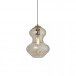 Kelda - Satin Brass Pendant with Champagne Lustre Glass Kelda - Satin Brass Pendant with Champagne Lustre Glass