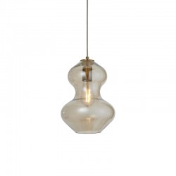 Kelda - Satin Brass Pendant with Champagne Lustre Glass Kelda - Satin Brass Pendant with Champagne Lustre Glass