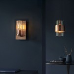 Lotus - Hammered Copper Wall Lamp with Textured Clear Glass Lotus - Hammered Copper Wall Lamp with Textured Clear Glass