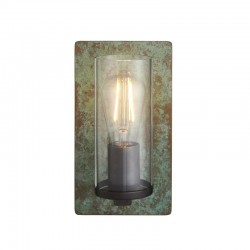 Lotus - Verdigris Bronze Wall Lamp with Clear Glass Lotus - Verdigris Bronze Wall Lamp with Clear Glass
