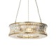 Ambience-71732 - Bouquet - Warm Brass 6 Light Chandelier with Crystal