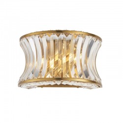 Bouquet - Warm Brass 2 Light Wall Lamp with Crystal Bouquet - Warm Brass 2 Light Wall Lamp with Crystal