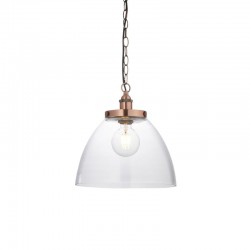 Hansen - Aged Copper Pendant with Clear Glass Ø 33 cm Hansen - Aged Copper Pendant with Clear Glass Ø 33 cm