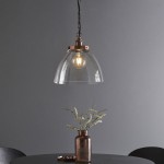 Hansen - Aged Copper Pendant with Clear Glass Ø 33 cm Hansen - Aged Copper Pendant with Clear Glass Ø 33 cm