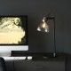 Ambience-107012 - Inspire - Black Chrome Table Lamp with Smoked Grey Tinted Glass