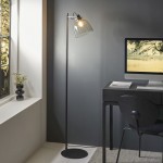 Urban - Black Chrome Floor Lamp with Smoked Grey Tinted Glass Urban - Black Chrome Floor Lamp with Smoked Grey Tinted Glass