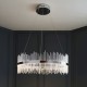 Ambience-71735 - Cortez - LED Chrome Pendant with Twisted Glass Rods