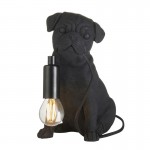 Animal - Black Pug Puppy Table Lamp Animal - Black Pug Puppy Table Lamp