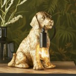 Animal - Vintage Gold Labrador Puppy Table Lamp Animal - Vintage Gold Labrador Puppy Table Lamp