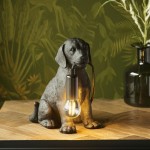 Animal - Black Labrador Puppy Table Lamp Animal - Black Labrador Puppy Table Lamp