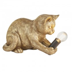 Animal - Vintage Gold Kitten Table Lamp Animal - Vintage Gold Kitten Table Lamp