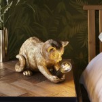 Animal - Vintage Gold Kitten Table Lamp Animal - Vintage Gold Kitten Table Lamp