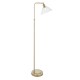 Ambience-107609 - Matera - Antique Brass Floor Lamp with Clear Glass