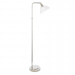 Matera - Bright Nickel Floor Lamp with Clear Glass Matera - Bright Nickel Floor Lamp with Clear Glass