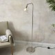 Ambience-107610 - Matera - Bright Nickel Floor Lamp with Clear Glass