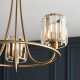 Endon-107801 - Berenice - Antique Brass 3 Light Centre Fitting with Crystal