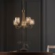 Endon-107802 - Berenice - Antique Brass 5 Light Centre Fitting with Crystal