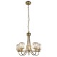 Endon-107802 - Berenice - Antique Brass 5 Light Centre Fitting with Crystal