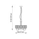 Endon-107802 - Berenice - Antique Brass 5 Light Centre Fitting with Crystal