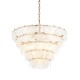 Ambience-71742 - Chamomile - Antique Brass 9 Light Pendant with Mercury Glass