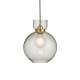 Ambience-107948 - Mercury - Brass Pendant with Clear Bubble Glass