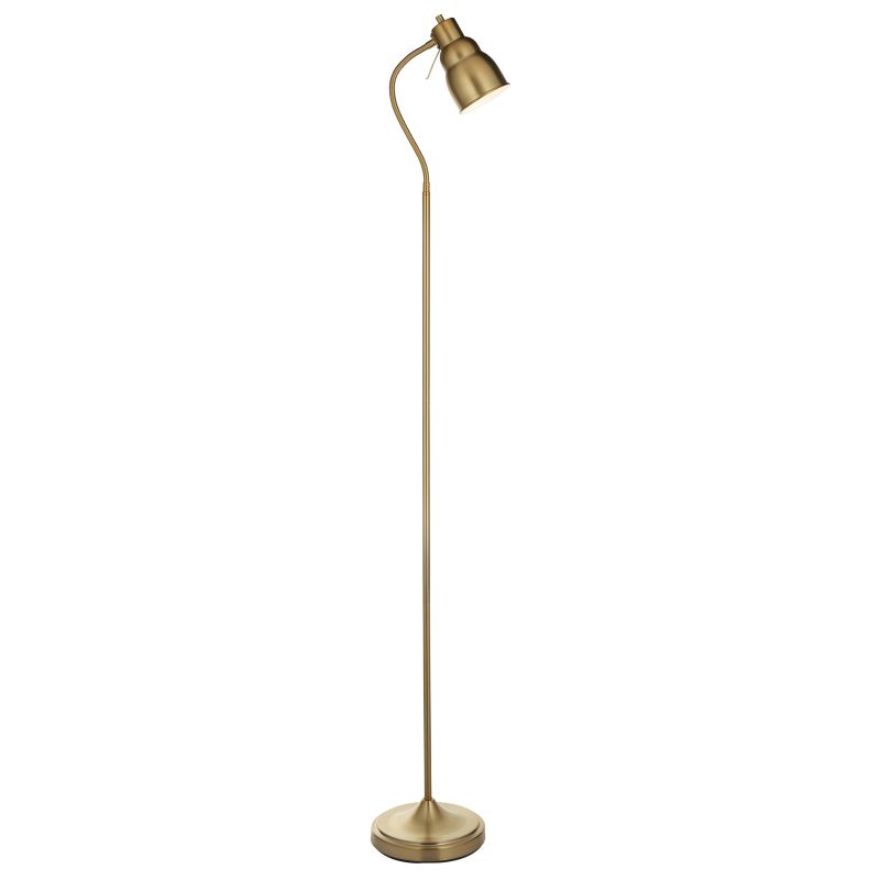 Endon-108126 - Classic Flexi Reader Floor - Brushed Aged Brass Floor Lamp