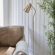 Endon-108126 - Classic Flexi Reader Floor - Brushed Aged Brass Floor Lamp