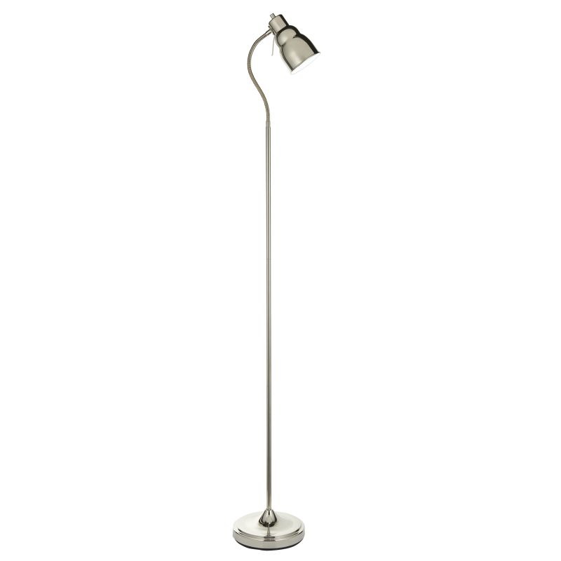 Endon-108127 - Classic Flexi Reader Floor - Bright Nickel Floor Lamp