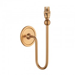 Santiago - Base Only - Brushed Aged Brass Wall Lamp Santiago - Base Only - Brushed Aged Brass Wall Lamp