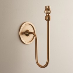 Santiago - Base Only - Brushed Aged Brass Wall Lamp Santiago - Base Only - Brushed Aged Brass Wall Lamp