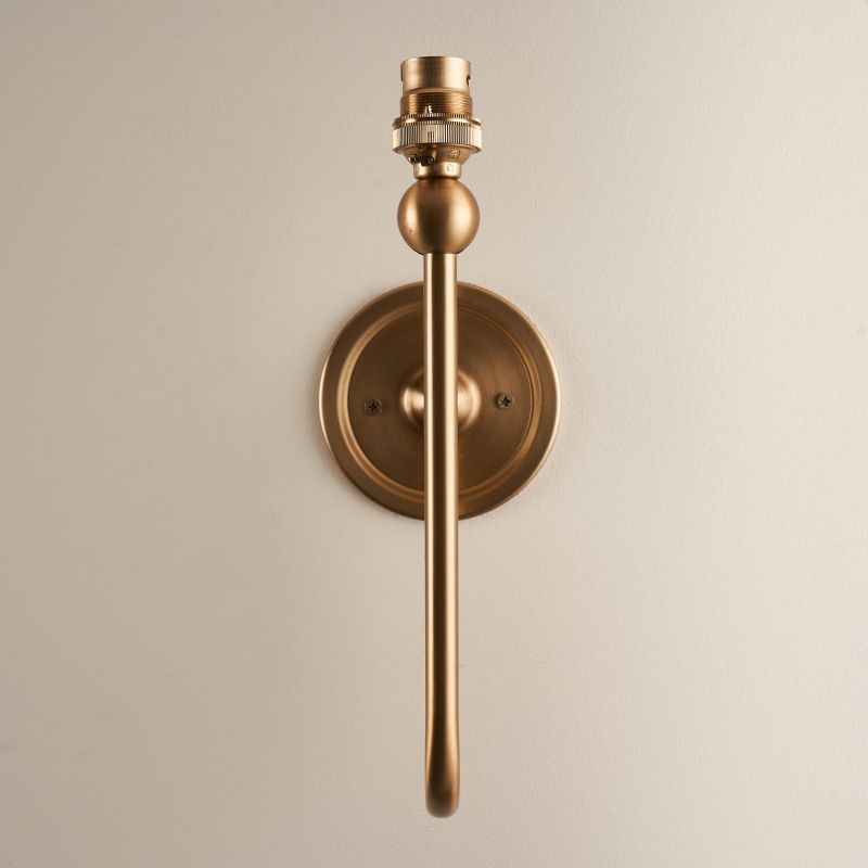 Endon-108208 - Santiago - Base Only - Brushed Aged Brass Wall Lamp