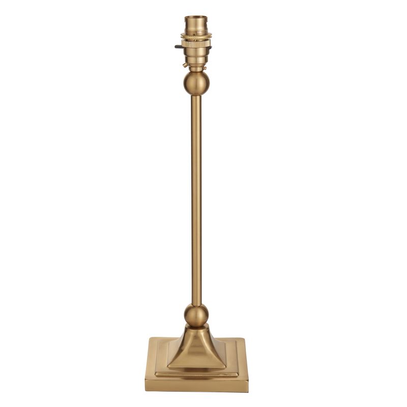 Endon-108209 - Santiago - Base Only - Brushed Aged Brass Table Lamp