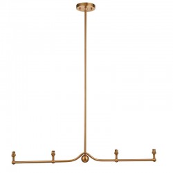 Santiago - Base Only - Brushed Aged Brass over Island Fitting