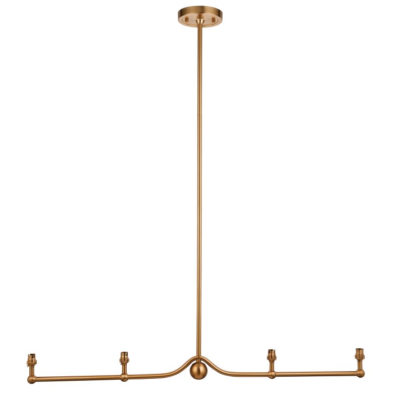 Endon-108211 - Santiago - Base Only - Brushed Aged Brass over Island Fitting