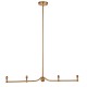 Endon-108211 - Santiago - Base Only - Brushed Aged Brass over Island Fitting