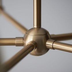 Santiago - Base Only - Brushed Aged Brass Centre Fitting Santiago - Base Only - Brushed Aged Brass Centre Fitting