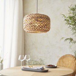 Toca - Shade Only - 39 cm Hand Woven Natural Water Hyacinth Shade for Pendant Toca - Shade Only - 39 cm Hand Woven Natural Water Hyacinth Shade for Pendant