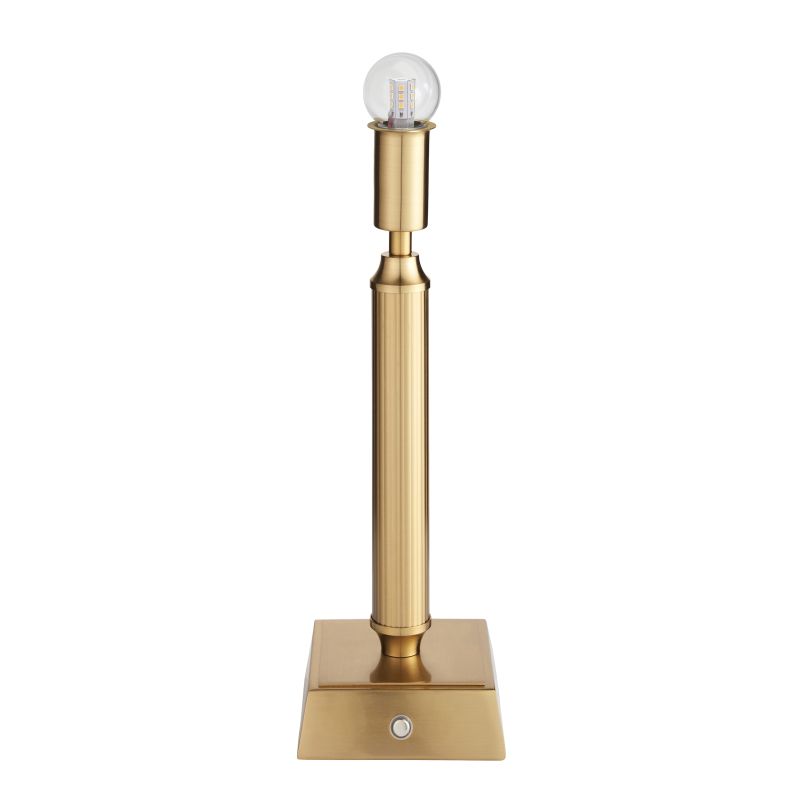 Endon-110457 - Trobridge - Base Only - Aged Brass Rechargeable LED Table Lamp