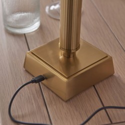 Trobridge - Base Only - Aged Brass Rechargeable LED Table Lamp Trobridge - Base Only - Aged Brass Rechargeable LED Table Lamp